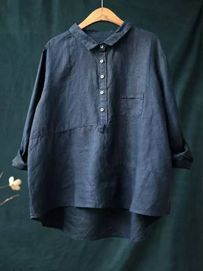French vintage everyday blouse for women | Alice -3