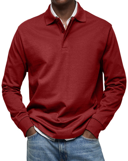 Vintage long-sleeve everyday casual shirt for men | Oscar -10