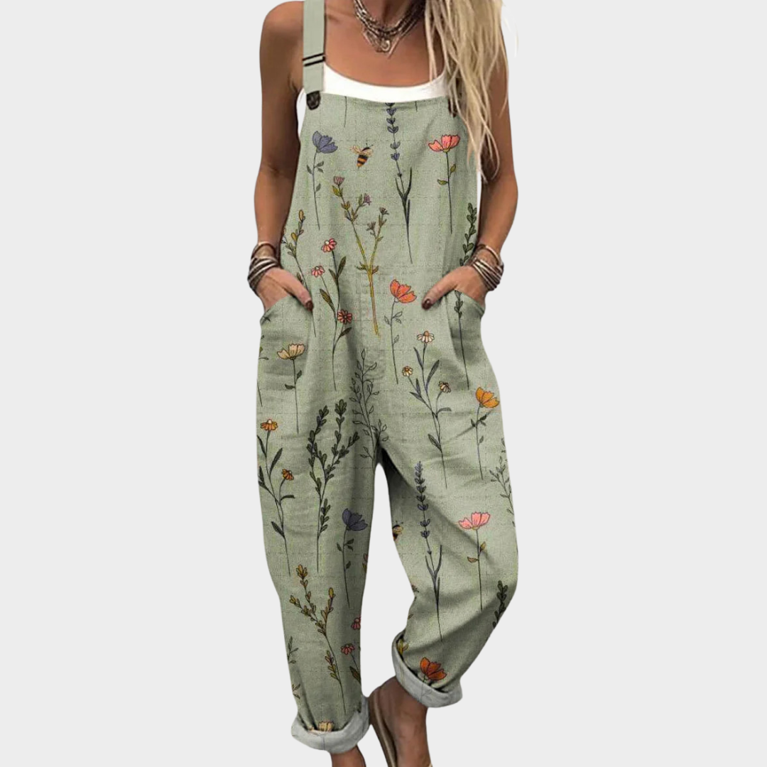 Maribel | Women's Floral Print Overalls