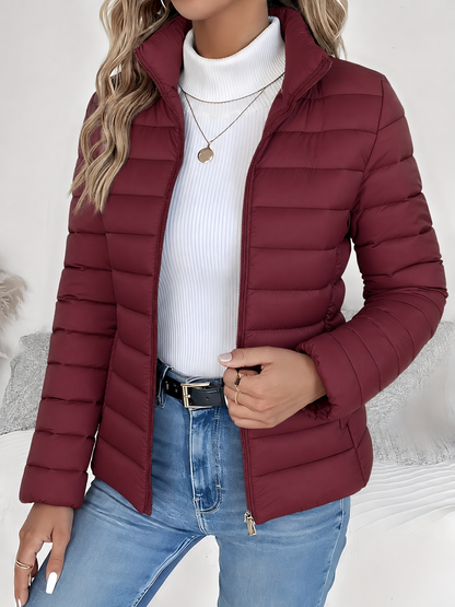 Nicole | Women's Quilted Puffer Jacket with Zipped Pockets
