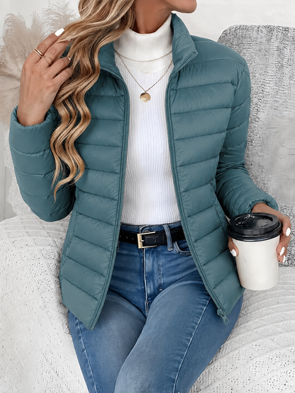 Nicole | Women's Quilted Puffer Jacket with Zipped Pockets