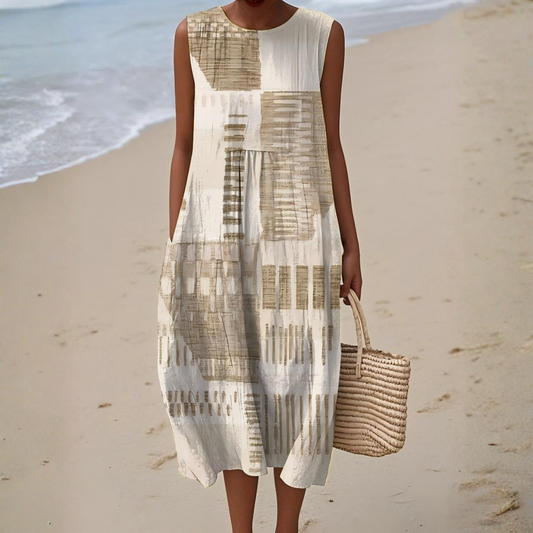 Abstract summer dress for women | Helena