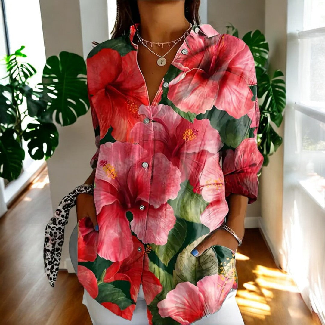 Stylish floral everyday blouse for women | Irelle -1