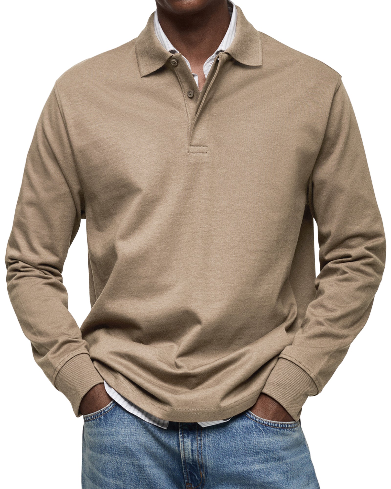 Vintage long-sleeve everyday casual shirt for men | Oscar -7