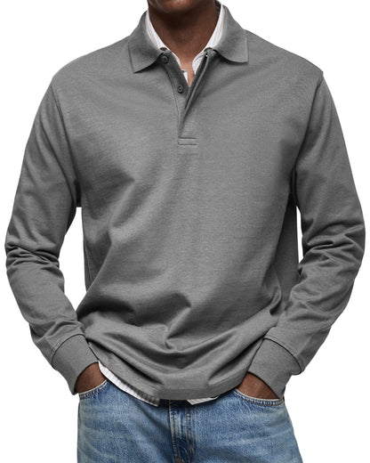 Vintage long-sleeve everyday casual shirt for men | Oscar -5