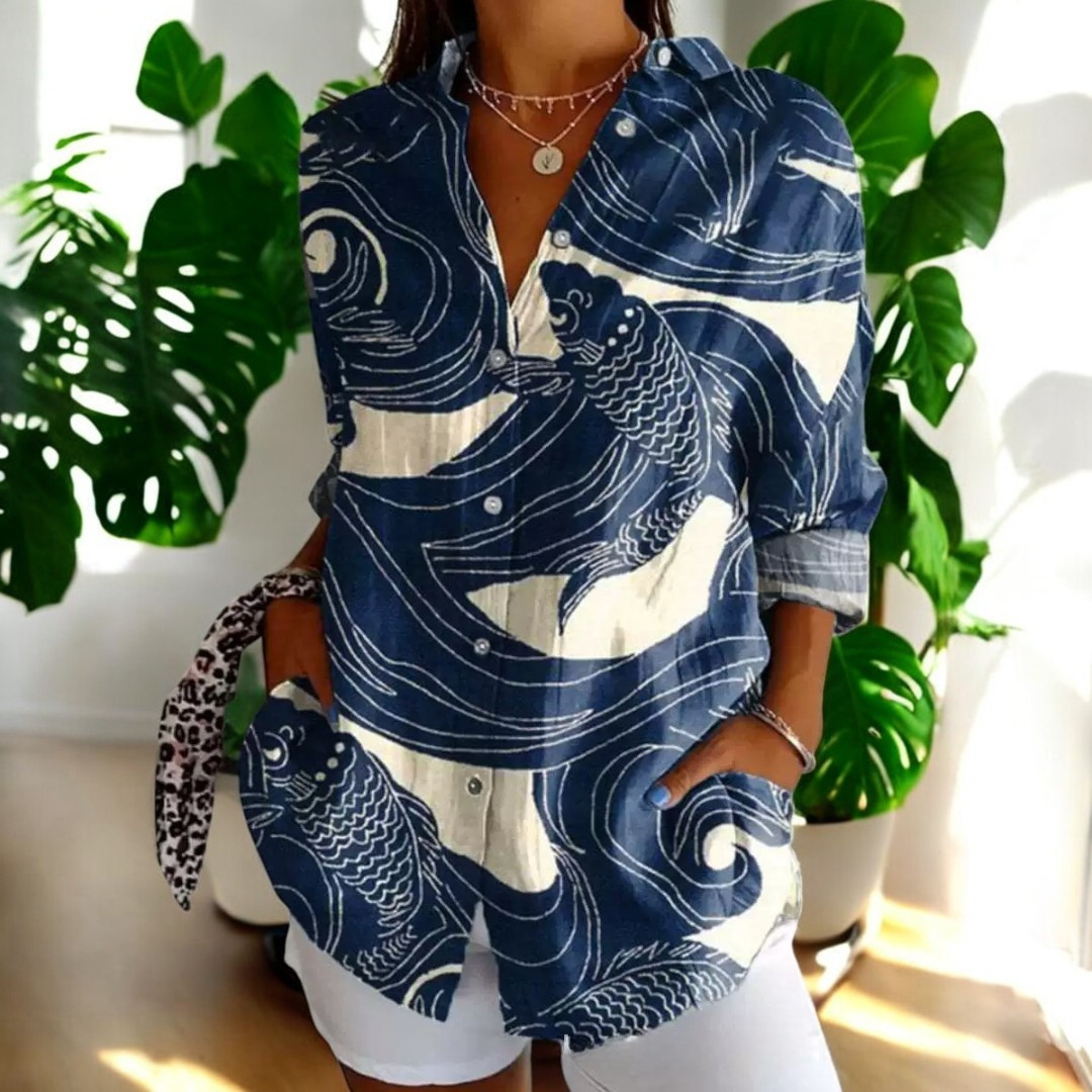 Stylish floral everyday blouse for women | Irelle -2