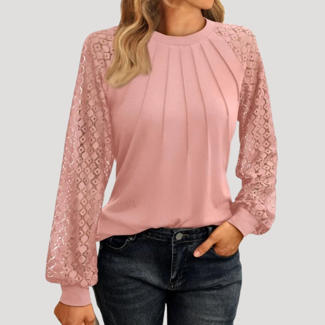 Long-sleeve smart-casual everyday blouse for women | Amelie -1