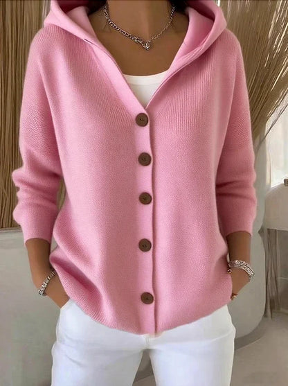 Amara | Women's Hooded Button Front Cardigan