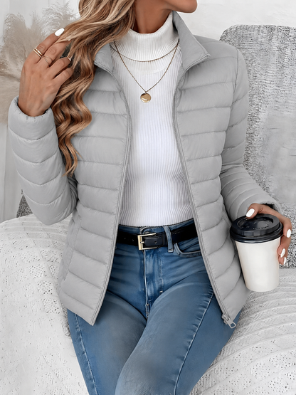 Nicole | Women's Quilted Puffer Jacket with Zipped Pockets