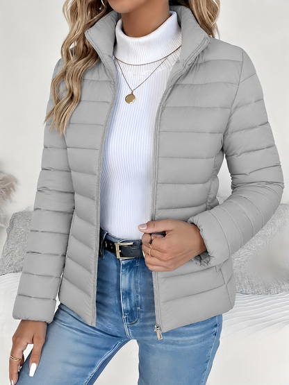 Nicole | Women's Quilted Puffer Jacket with Zipped Pockets