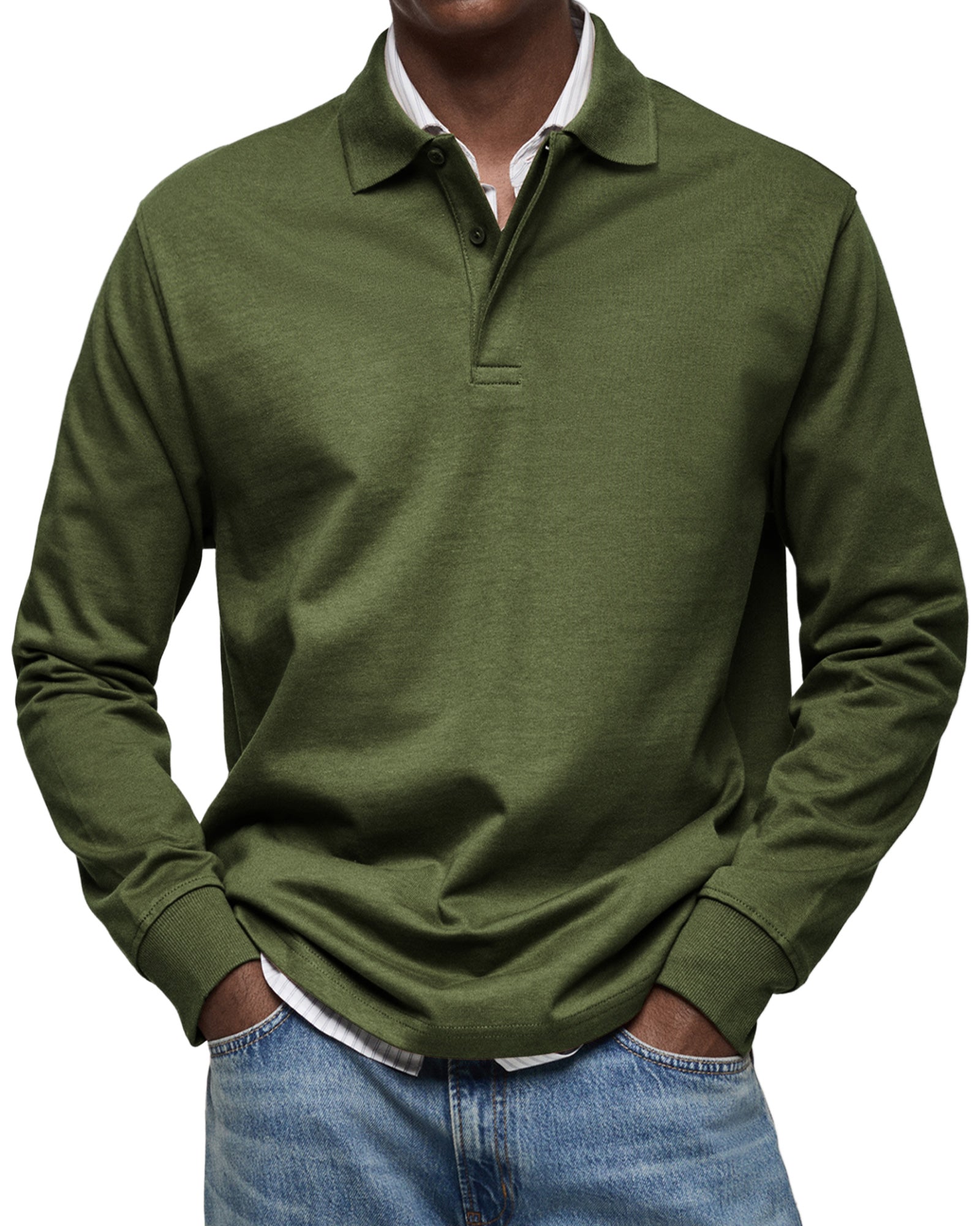 Vintage long-sleeve everyday casual shirt for men | Oscar -9