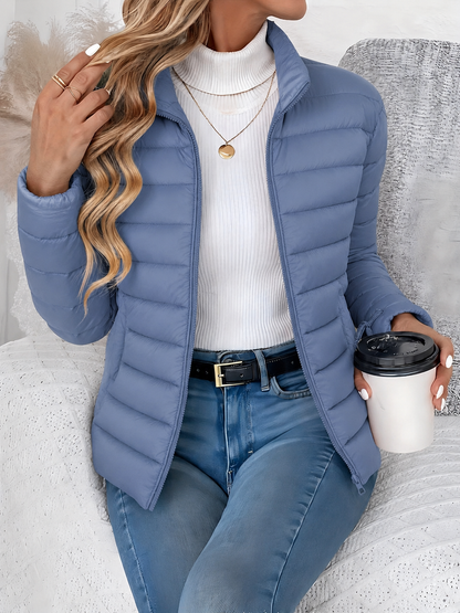Nicole | Women's Quilted Puffer Jacket with Zipped Pockets