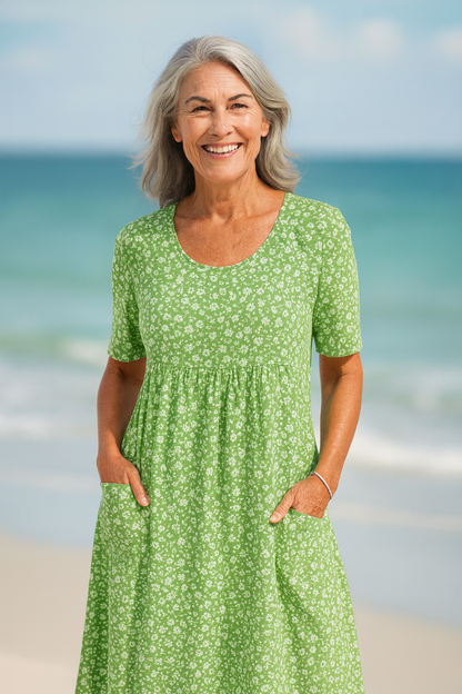 Floral midi dress for women | Maribelle