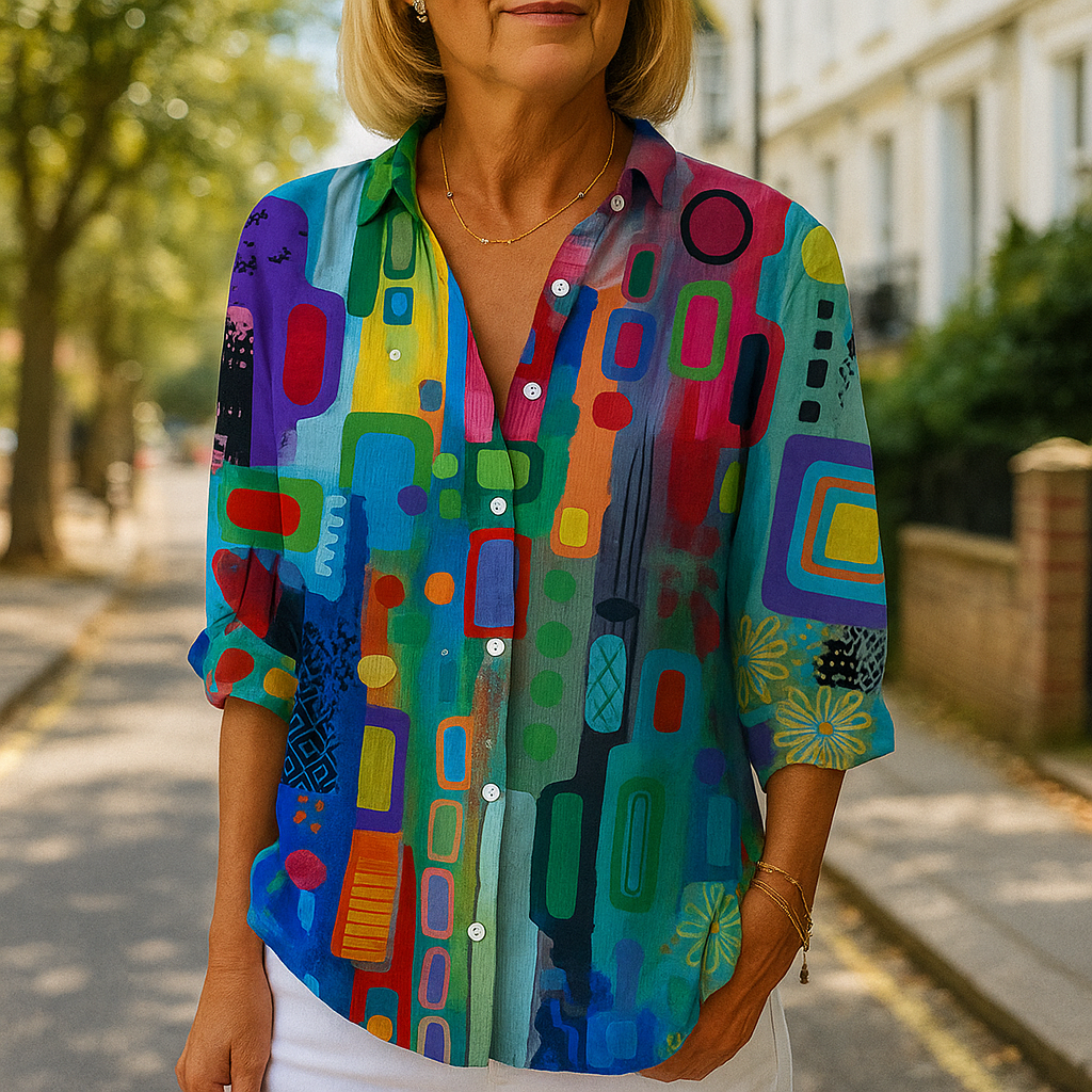 Chic blouse with elegant silhouette for women | Aurélie