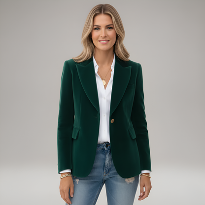 Elegant one-button blazer for women | Valerios