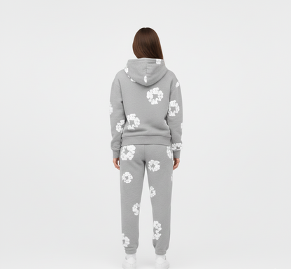 Printed hoodie and jogger set | Valerios