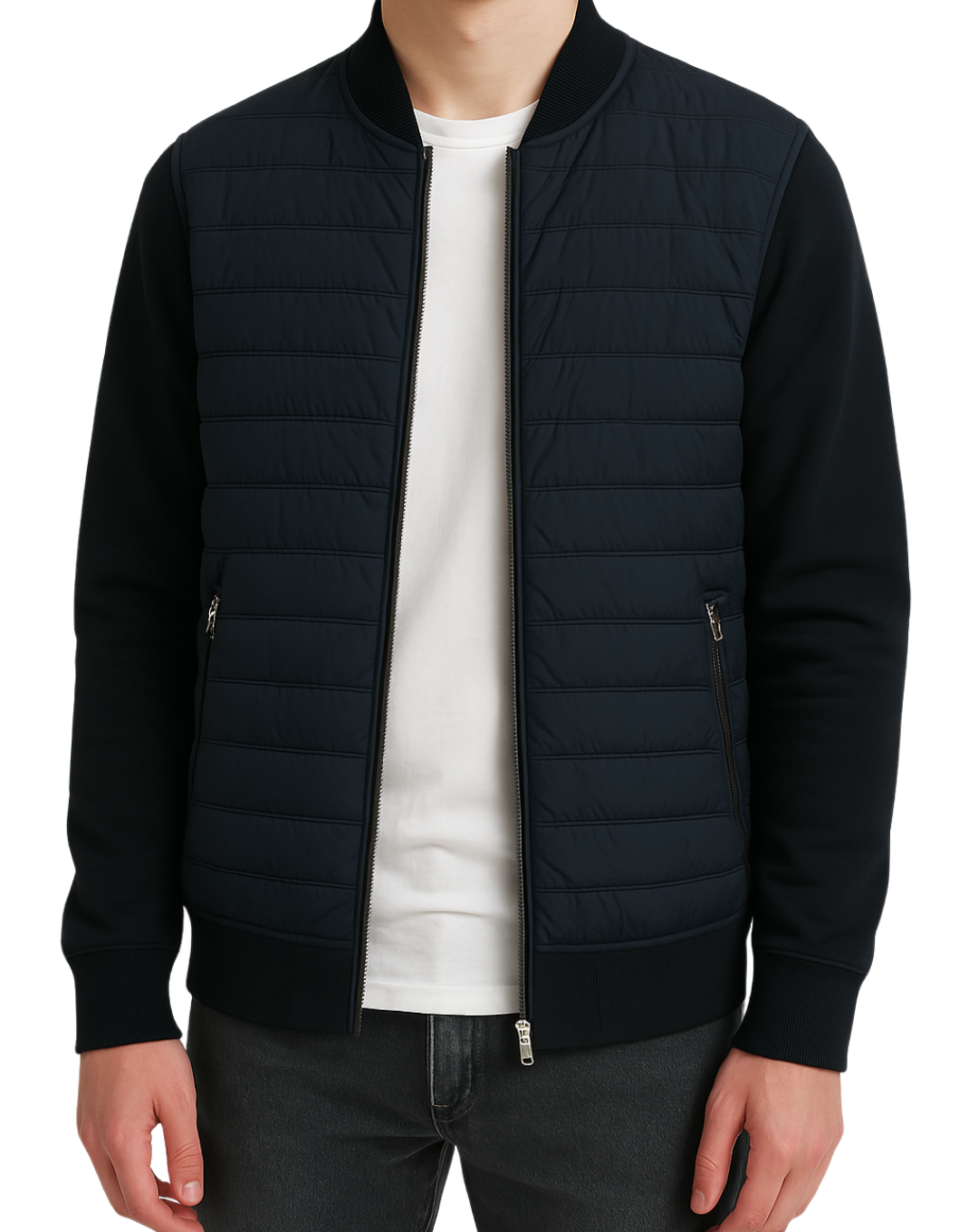 Elegant knit vest layering gilet for men -3