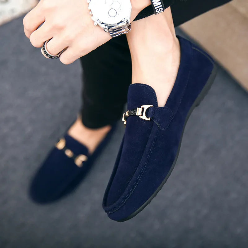 Classic suede formal everyday loafers for men -5