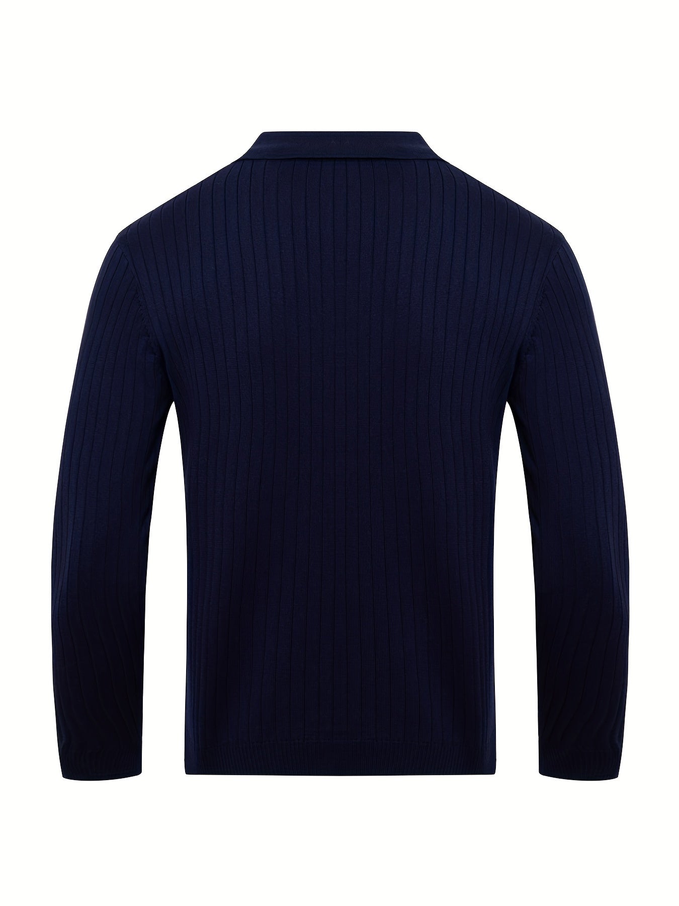 Classic V-neck knit everyday jumper for men -9