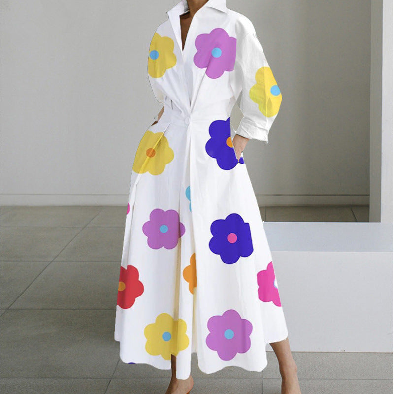 Orlisse | Women's Wrap Collared Maxi Dress