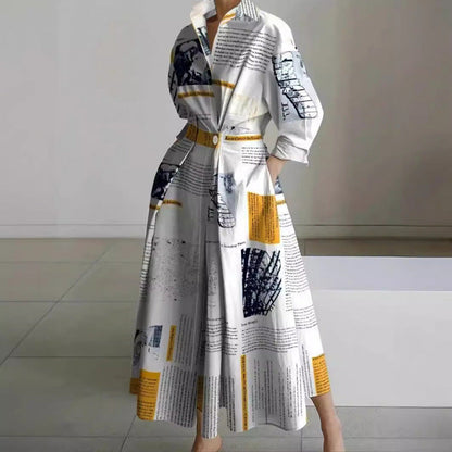 Orlisse | Women's Wrap Collared Maxi Dress
