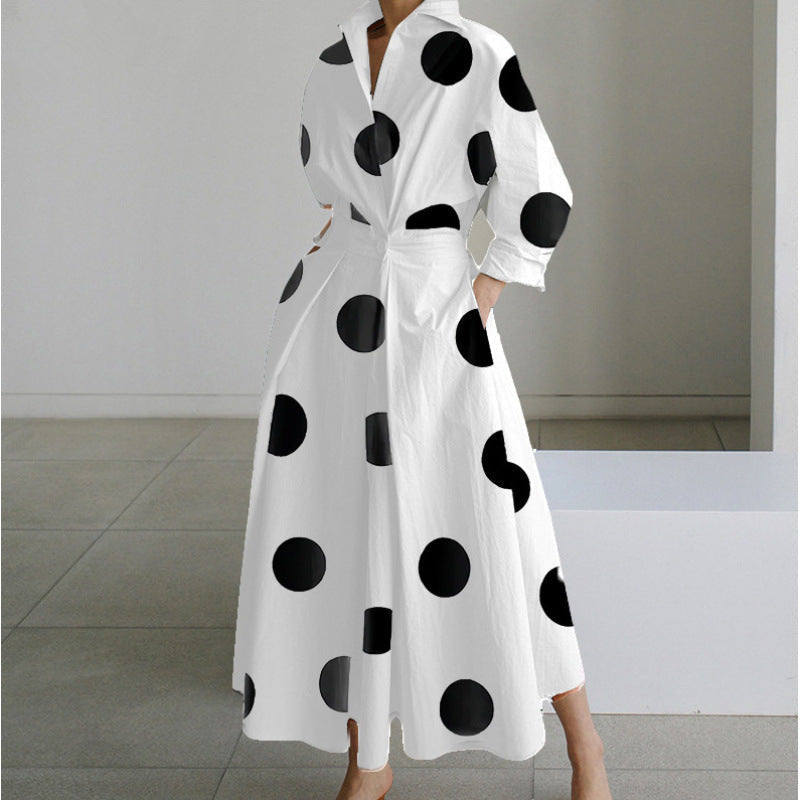 Orlisse | Women's Wrap Collared Maxi Dress