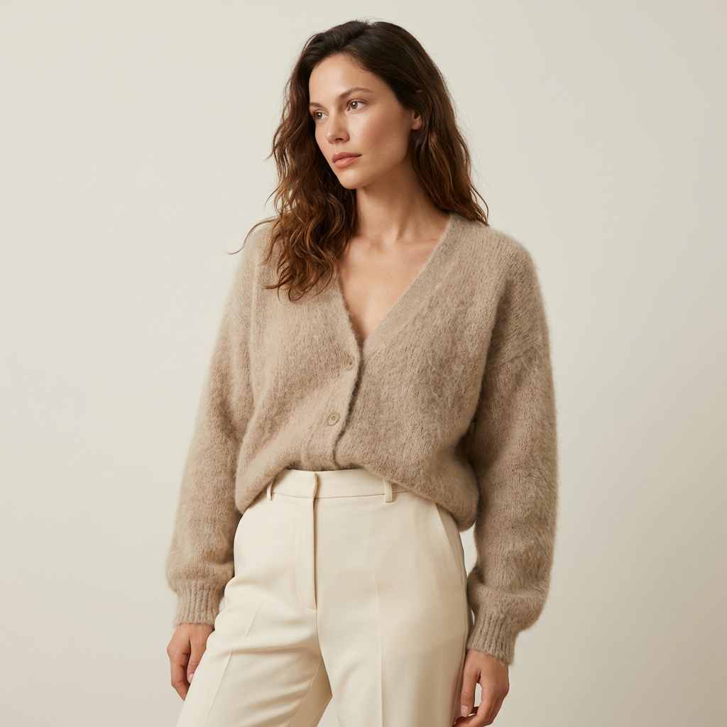Luxurious classic everyday cardigan for women -1