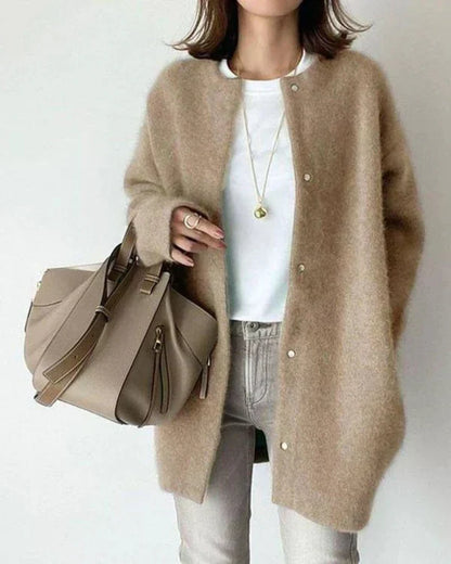 Elaris | Women's Relaxed Fit Button Front Long Sleeve Cardigan