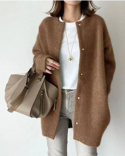 Elaris | Women's Relaxed Fit Button Front Long Sleeve Cardigan