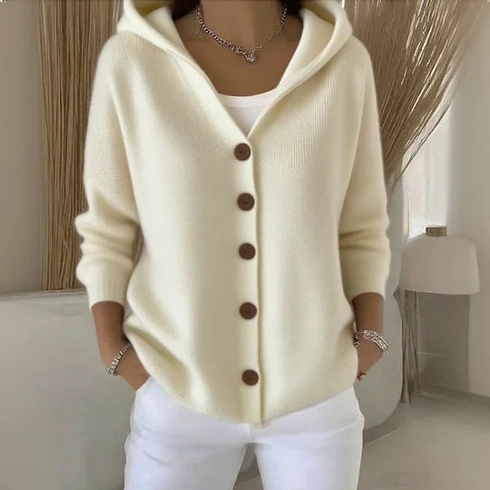 Amara | Women's Hooded Button Front Cardigan