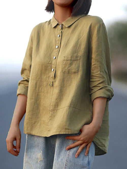French vintage everyday blouse for women | Alice -8