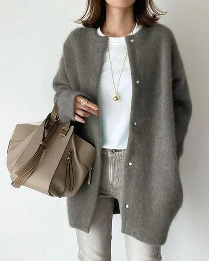 Elaris | Women's Relaxed Fit Button Front Long Sleeve Cardigan
