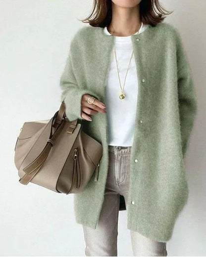 Elaris | Women's Relaxed Fit Button Front Long Sleeve Cardigan
