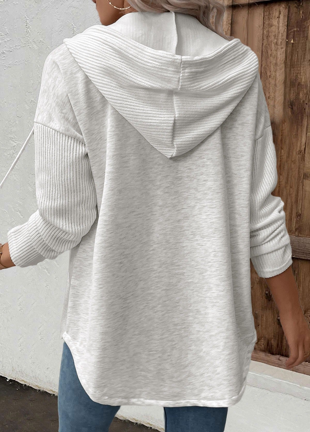 Solvienne | Women's Button Front Hooded Jacket