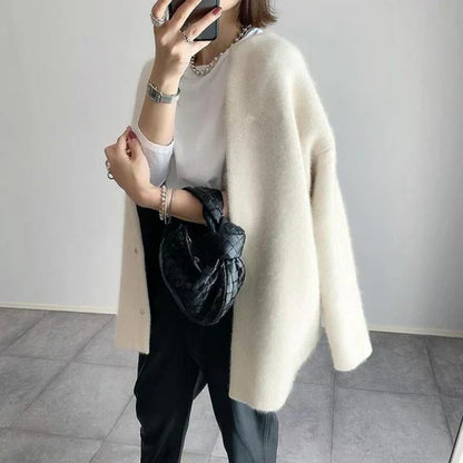 Elaris | Women's Relaxed Fit Button Front Long Sleeve Cardigan