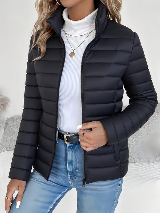 Nicole | Women's Quilted Puffer Jacket with Zipped Pockets