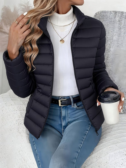 Nicole | Women's Quilted Puffer Jacket with Zipped Pockets